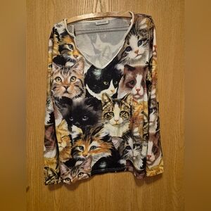 Misslook cat long sleeve shirt
